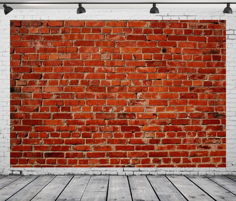 BELECO 7x5ft Fabric Red Brick Wall Backdrop Brick Photo Backdrop Red Brick Photography Backdrop for Party Decorations Birthday Games Video Photoshoot Wedding Photo Background Props - Image 2